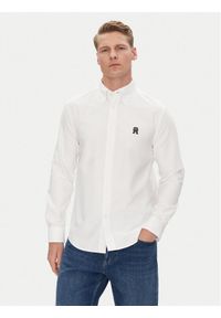 TOMMY HILFIGER - Tommy Hilfiger Koszula Heritage MW0MW39235 Biały Regular Fit. Kolor: biały. Materiał: bawełna
