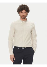La Martina Koszula Alvin MAC006 TL141 Beżowy Regular Fit. Kolor: beżowy. Materiał: bawełna #1