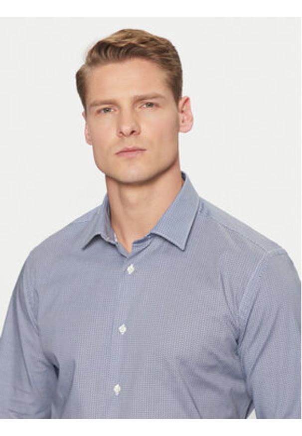 Liu Jo Koszula QA5114 T4354 Granatowy Slim Fit. Kolor: niebieski. Materiał: bawełna