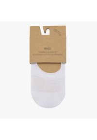 Ryłko - Białe stopki bawełniane damskie STOPKI. Kolor: biały. Materiał: bawełna