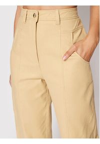 Marella Spodnie materiałowe Agora 31310121 Beżowy Regular Fit. Kolor: beżowy. Materiał: materiał, bawełna #3