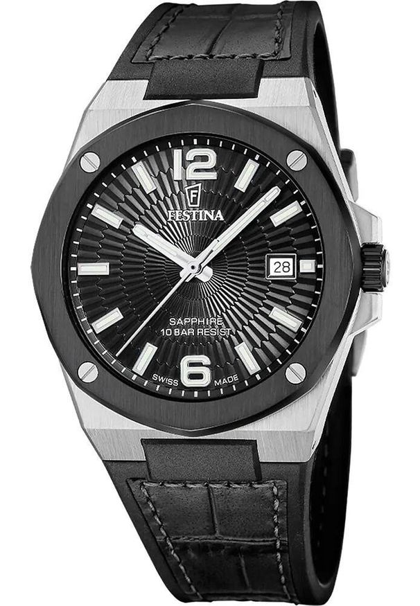 Zegarek męski Festina F22001-4 czarny. Kolor: czarny