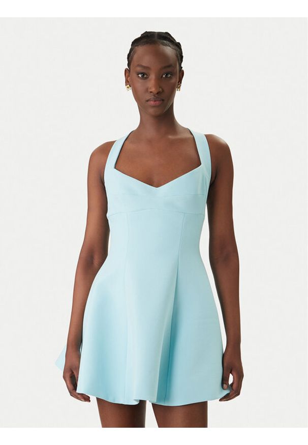 BARDOT - Bardot Sukienka koktajlowa Deserae Halter Neck 60380DB Błękitny Regular Fit. Typ kołnierza: dekolt halter. Kolor: niebieski. Materiał: syntetyk. Styl: wizytowy