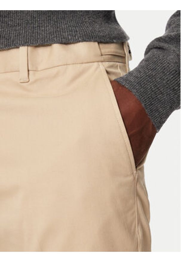 BOSS - Boss Spodnie materiałowe C-Genius-Dtl-243F 50527920 Beżowy Slim Fit. Kolor: beżowy. Materiał: bawełna