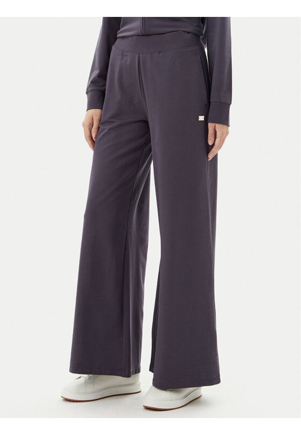 EA7 Emporio Armani Spodnie dresowe 7W000083 AF13135 U8115 Szary Wide Leg. Kolor: szary. Materiał: bawełna