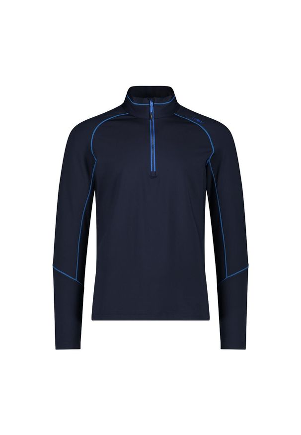 Golf męski techniczny CMP 30L0537. Okazja: na co dzień. Typ kołnierza: golf. Kolor: niebieski. Styl: casual, sportowy. Sport: golf