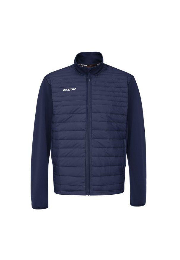 CCM - Kurtka pikowana drużynowa - Dorosły - Granatowy - 2XL. Kolor: niebieski. Materiał: poliester, puch, polar
