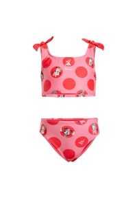 Bikini Adidas X Disney Minnie Mouse. Kolor: biały, czerwony, wielokolorowy, różowy. Materiał: materiał. Wzór: motyw z bajki