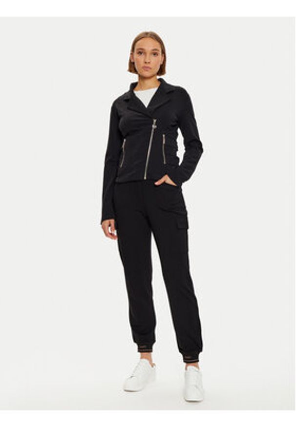 Liu Jo Sport Spodnie materiałowe TF4279 J6182 Czarny Regular Fit. Kolor: czarny. Materiał: wiskoza. Styl: sportowy