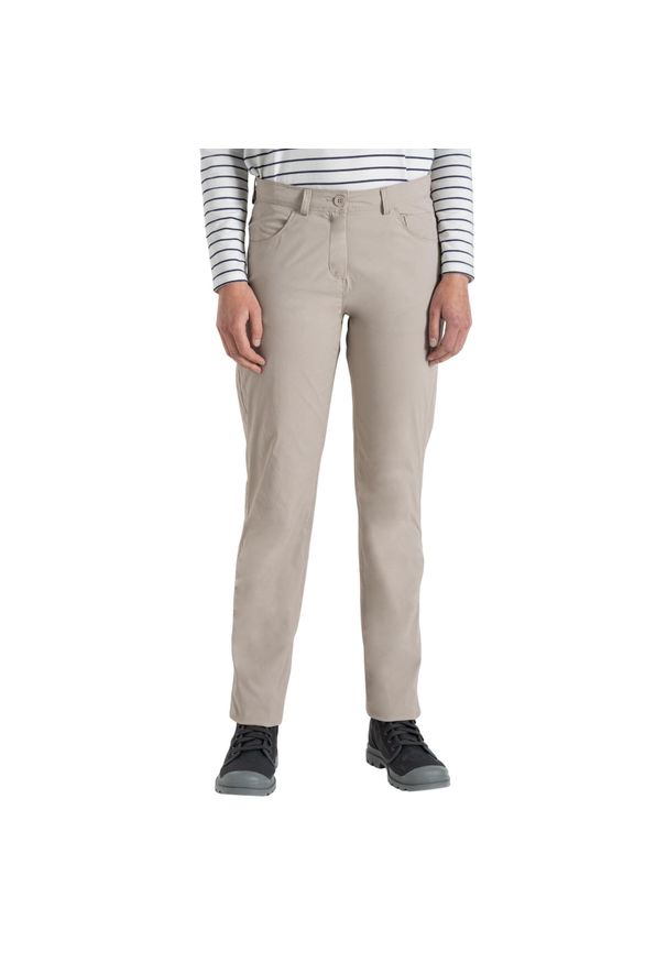 CRAGHOPPERS - Damskie Spodnie Turystyczne Milla Nosilife. Kolor: brązowy. Sezon: lato. Sport: turystyka piesza