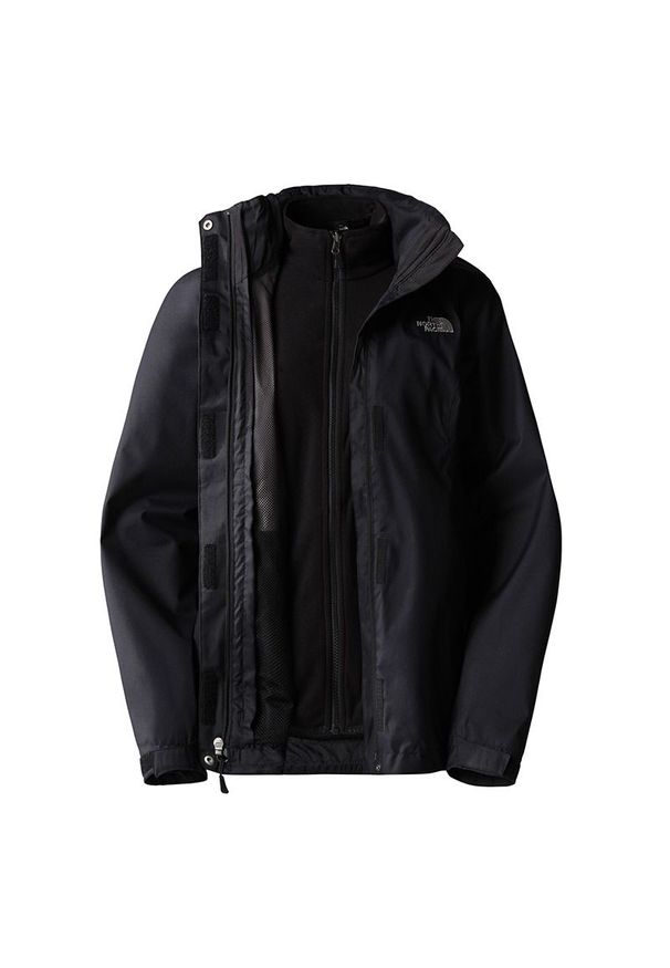 Kurtka The North Face Evolve II Triclimate 00CG56KX71 - czarna. Kolor: czarny. Materiał: dzianina, tkanina, poliester. Styl: klasyczny