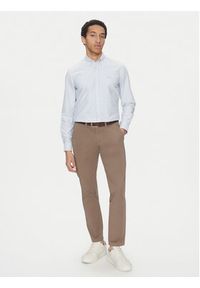 BOSS Koszula Roan 50520275 Błękitny Slim Fit. Kolor: niebieski. Materiał: bawełna