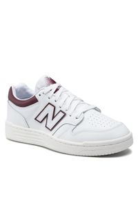 Sneakersy New Balance BB480LDB Biały. Kolor: biały. Materiał: skóra