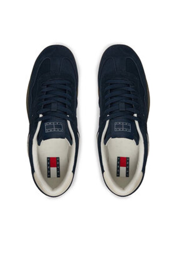 Tommy Jeans Sneakersy The Greenwich Suede EM0EM01516 Granatowy. Kolor: niebieski. Materiał: zamsz, skóra