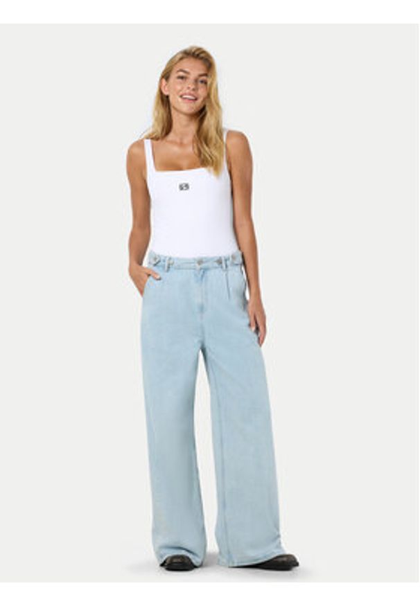 Noisy may - Noisy May Jeansy 27033285 Niebieski Wide Leg. Kolor: niebieski