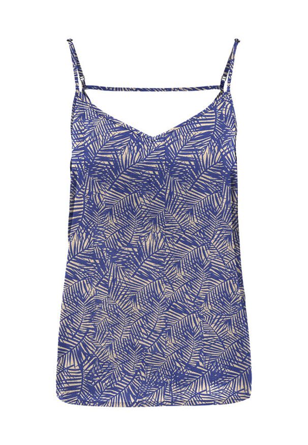only - ONLY Top Nova 15222159 Niebieski Regular Fit. Kolor: niebieski. Materiał: wiskoza
