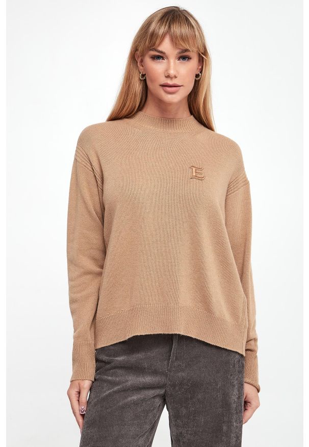 Ermanno Firenze - Sweter damski wełniany ERMANNO FIRENZE. Materiał: wełna