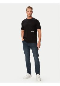 Karl Lagerfeld Jeans T-Shirt B3M17005 Czarny Regular Fit. Kolor: czarny. Materiał: bawełna #5