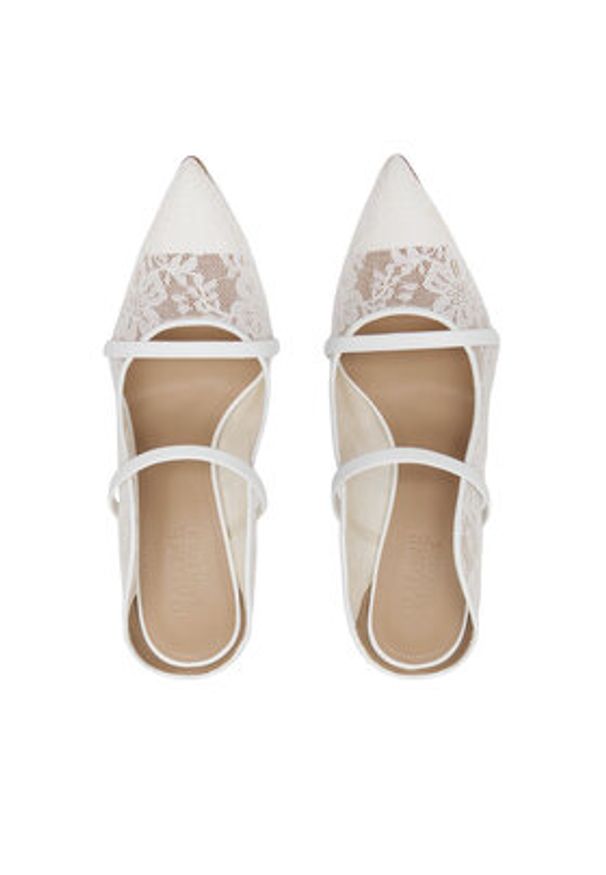 MALONE SOULIERS Klapki Maureen 85-269 Biały. Kolor: biały. Materiał: materiał