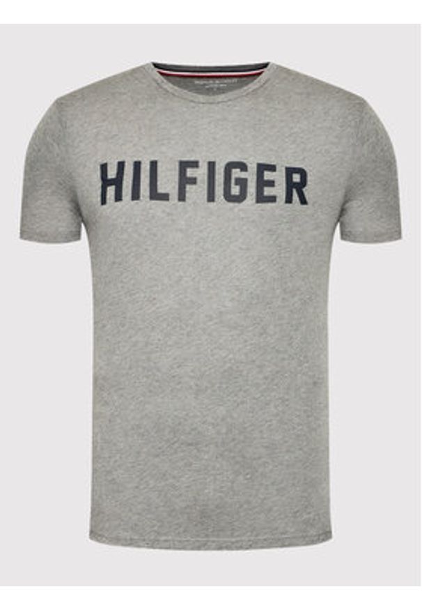 TOMMY HILFIGER - Tommy Hilfiger T-Shirt Ss Tee UM0UM02011 Szary Regular Fit. Kolor: szary. Materiał: bawełna