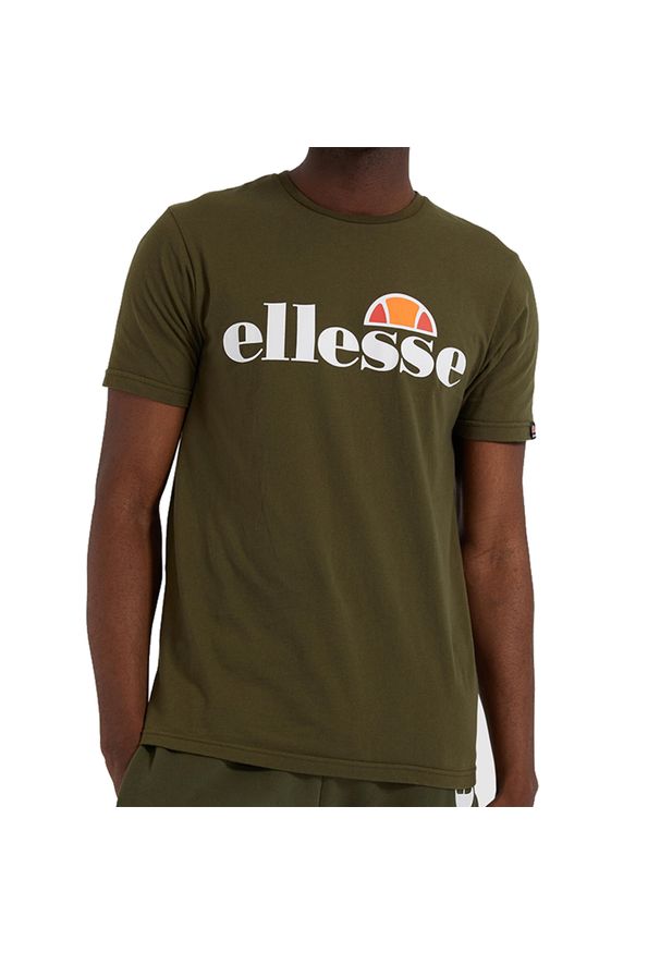 Koszulka męska Ellesse Sl Prado. Kolor: biały, brązowy, zielony, wielokolorowy