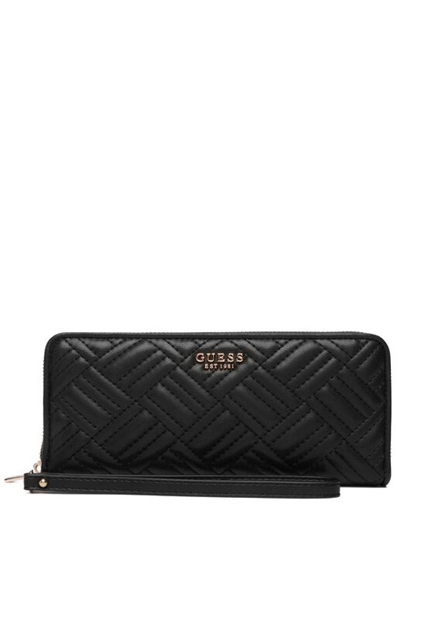 Guess Portfel Sally Slg SWQG99 21146 Czarny. Kolor: czarny. Materiał: skóra