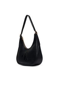 Calvin Klein Torebka Bold Ck Crescent Bag LV04F3427G Czarny. Kolor: czarny. Materiał: skórzane #3