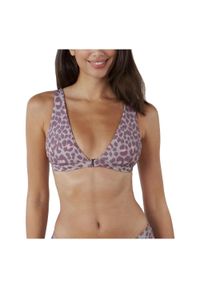 Bikini top damskie Barts Lowanna Bralette. Kolor: fioletowy. Wzór: motyw zwierzęcy, nadruk #1