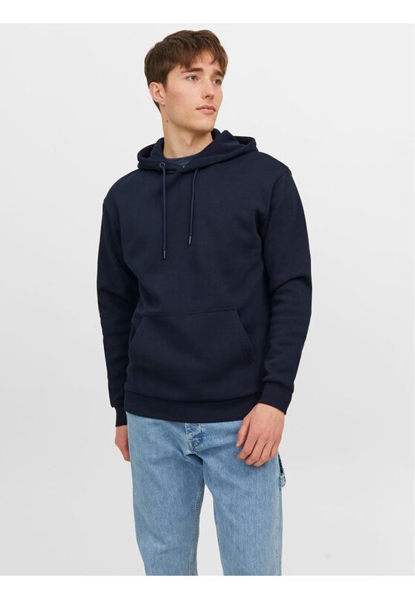 Jack & Jones Bluza Bradley 12249340 Granatowy Relaxed Fit. Kolor: niebieski. Materiał: syntetyk