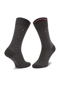 TOMMY HILFIGER - Tommy Hilfiger Skarpety długie 100001496 Szary. Kolor: szary. Materiał: materiał #3