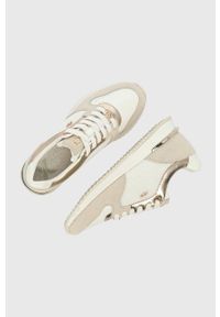 MEXX - Mexx buty Fleur kolor beżowy. Nosek buta: okrągły. Zapięcie: sznurówki. Kolor: beżowy. Materiał: skóra, guma #3