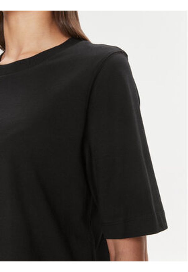 United Colors of Benetton - United Colors Of Benetton T-Shirt 3BL0E17G5 Czarny Boxy Fit. Kolor: czarny. Materiał: bawełna