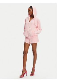 Juicy Couture Bluza Halan JCWAS24342 Różowy Oversize. Kolor: różowy. Materiał: syntetyk