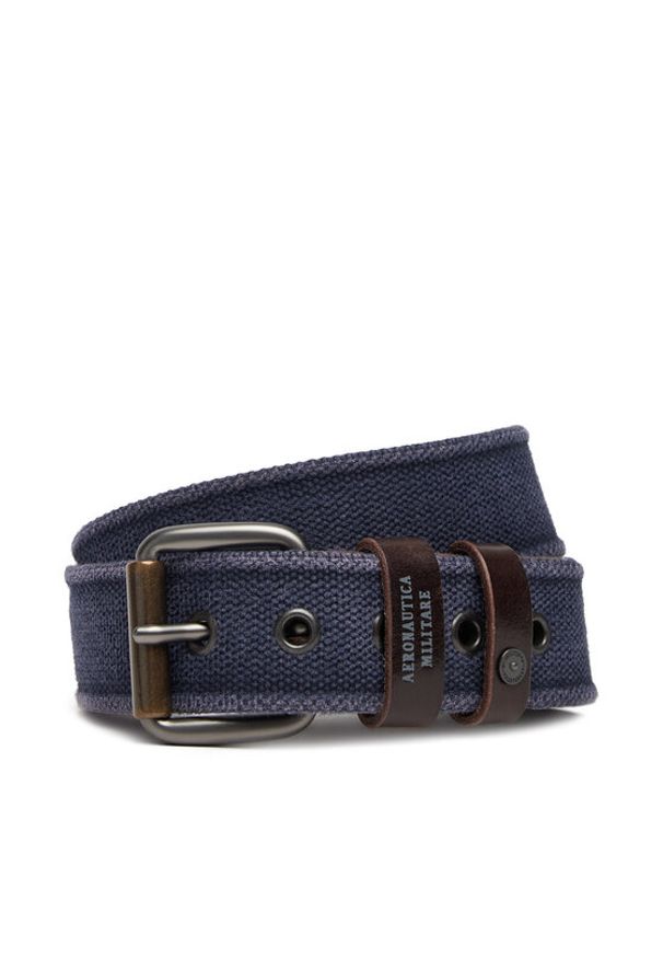 Aeronautica Militare Pasek Męski 252CI0315UCT04246 Granatowy. Kolor: niebieski. Materiał: materiał
