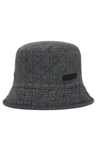 Calvin Klein Kapelusz Denim Emblem Burnout Bucket LV04F5043G Szary. Kolor: szary. Materiał: bawełna #1
