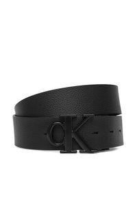 Calvin Klein Pasek Męski Ck Buckle Tumbled 35Mm Adj/Rev LV04D7049G Czarny. Kolor: czarny. Materiał: skóra #3
