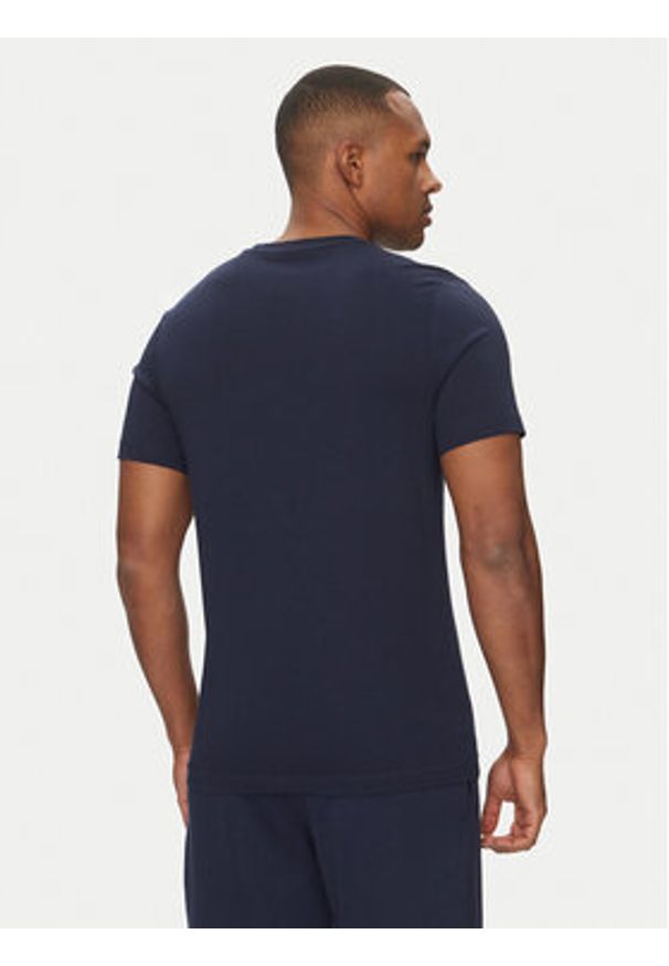 Reebok T-Shirt 100059647 Granatowy Regular Fit. Kolor: niebieski. Materiał: bawełna