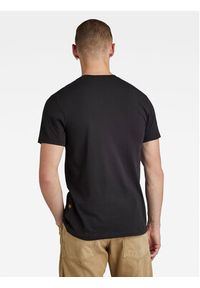 G-Star RAW - G-Star Raw T-Shirt Distressed D24420-336 Czarny Slim Fit. Kolor: czarny. Materiał: bawełna #3