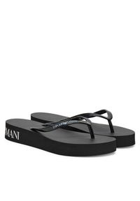 Emporio Armani Japonki XVQS09 XN118 00002 Czarny. Kolor: czarny. Materiał: syntetyk #4