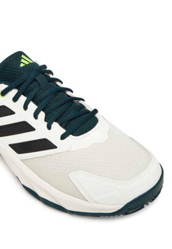 Adidas - adidas Buty do tenisa CourtJam Control 3 Clay JH5137 Biały. Kolor: biały. Materiał: materiał. Sport: tenis