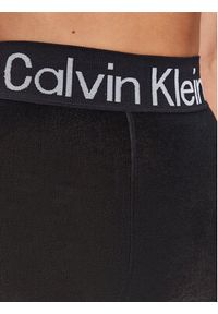 Calvin Klein Legginsy 701226027 Czarny Slim Fit. Kolor: czarny. Materiał: bawełna
