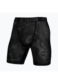 OCTAGON - Spodenki kompresyjne męskie Octagon Camo Night. Kolor: czarny