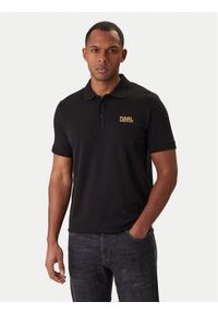 Karl Lagerfeld - KARL LAGERFELD Polo 745780 561235 Czarny Regular Fit. Typ kołnierza: polo. Kolor: czarny. Materiał: bawełna #1