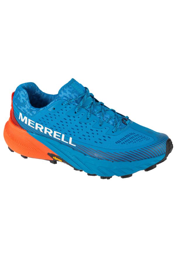 Buty do biegania męskie, Merrell Agility Peak 5. Kolor: niebieski, wielokolorowy