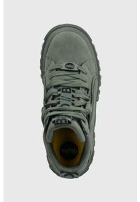 Buffalo sneakersy Aspha Nc Mid kolor zielony 1622288. Kolor: zielony. Materiał: guma. Szerokość cholewki: normalna. Obcas: na platformie #2