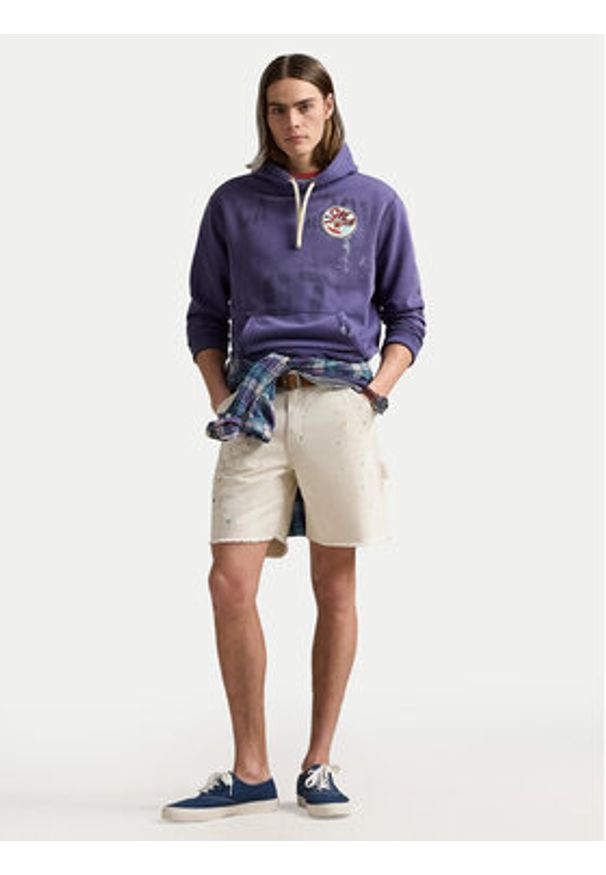 Polo Ralph Lauren Szorty materiałowe 710963172001 Biały Relaxed Fit. Kolor: biały. Materiał: bawełna