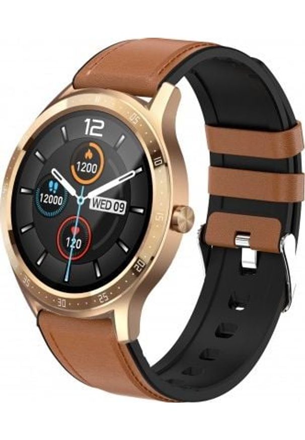 Smartwatch Maxcom Fit FW43 cobalt 2 Czarno-brązowy. Rodzaj zegarka: smartwatch. Kolor: czarny, brązowy, wielokolorowy