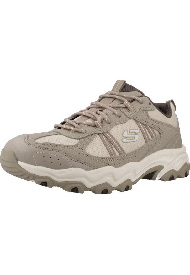 skechers - Buty SKECHERS STAMINA AT Jasnobrązowy. Kolor: beżowy, wielokolorowy, brązowy. Materiał: syntetyk, tkanina