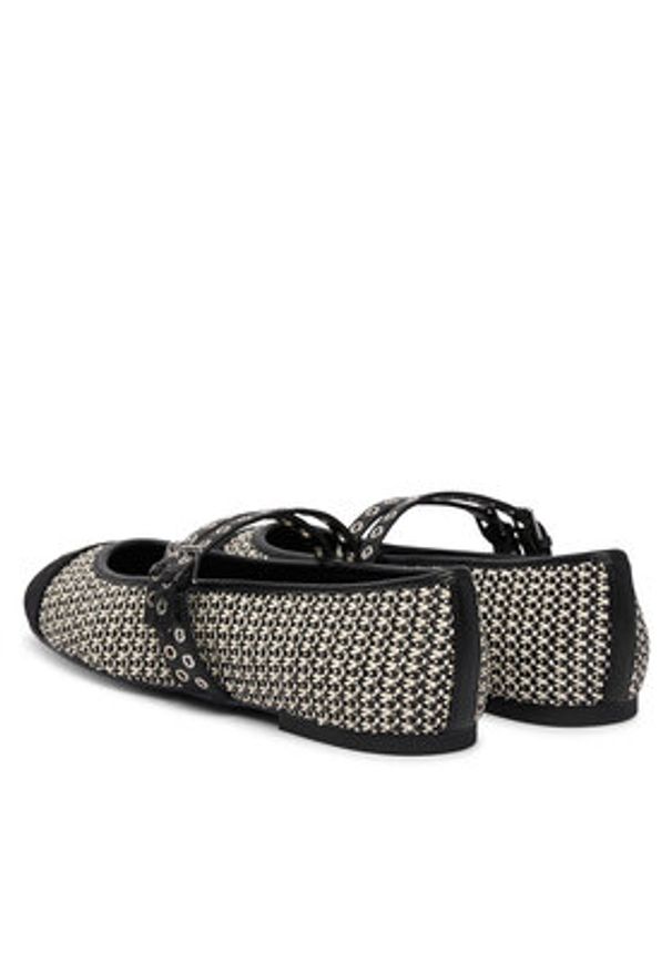 Karl Lagerfeld - KARL LAGERFELD Baleriny Karo KL40128 Czarny. Kolor: czarny. Materiał: syntetyk