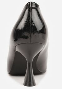 Renee - Czarne Eleganckie Czółenka Vices na Klepsydrze ze Skórzaną Wkładką Dedvire. Okazja: na ślub cywilny, na wesele. Kolor: czarny. Materiał: skóra. Obcas: na obcasie. Styl: elegancki. Wysokość obcasa: średni #3